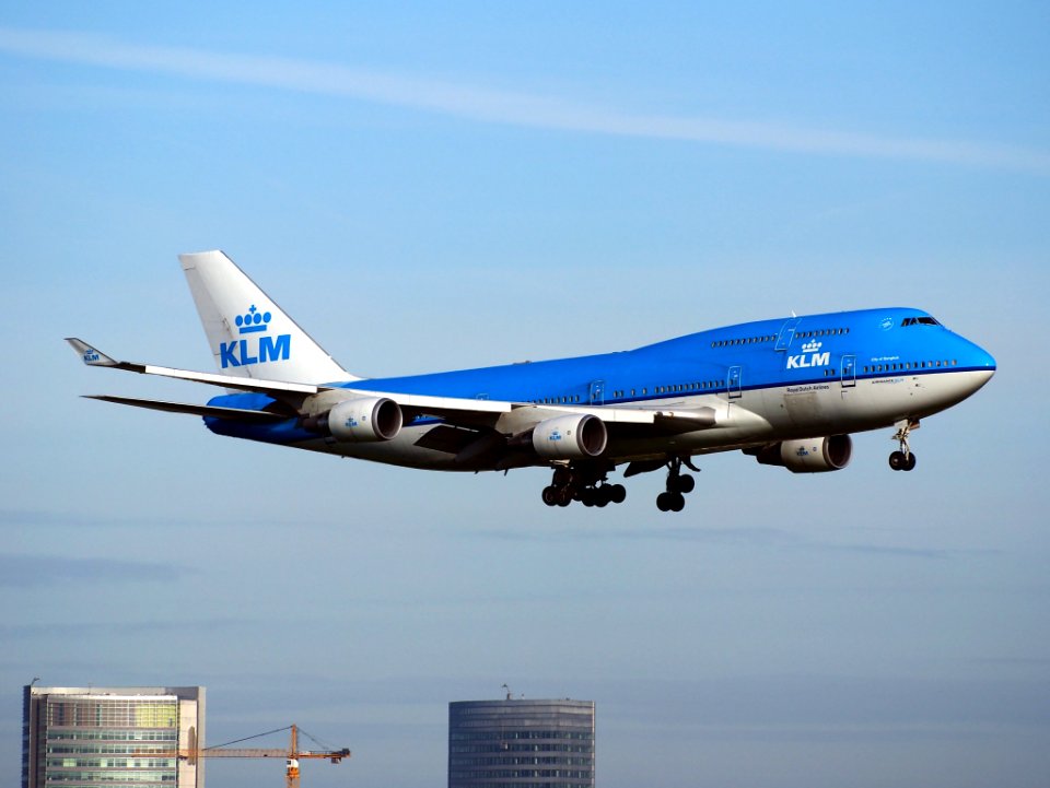PH-BFB KLM Royal Dutch Airlines Boeing 747-406, landing at Schiphol (AMS - EHAM), The Netherlands, 16may2014, pic3