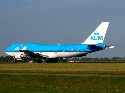 PH-BFO KLM Boeing 747-400 takeoff from Schiphol (AMS - EHAM), The Netherlands, 17may2014, pic-2 photo