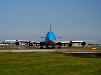 PH-BFE KLM Boeing 747-400 taxiing at Schiphol (AMS - EHAM), The Netherlands, 17may2014, pic-1 photo