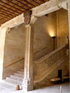 Salamanca - Universidad, escalera de las Escuelas Mayores 1