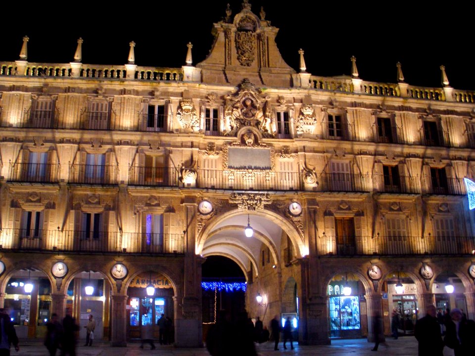 Salamanca - Plaza Mayor, nocturno 3