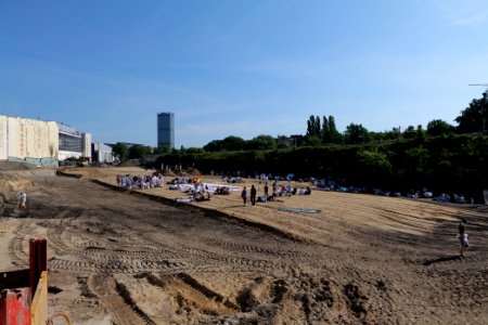 Sand im Getriebe protest A100 Treptower Park 2021-06-05 01
