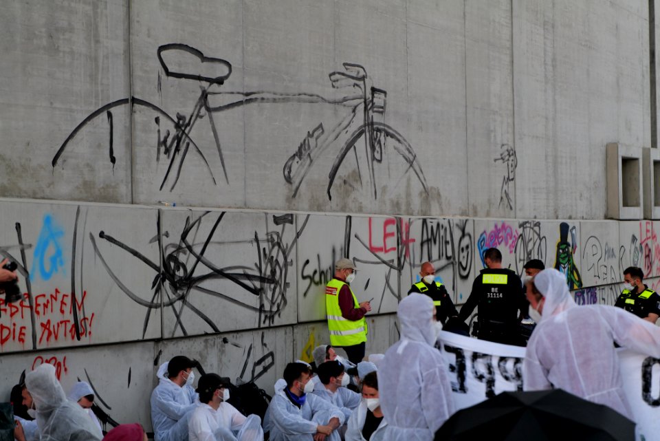 Sand im Getriebe protest A100 Sonnenallee 2021-06-05 61