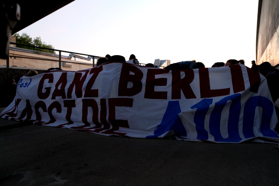 Sand im Getriebe protest A100 Sonnenallee 2021-06-05 22