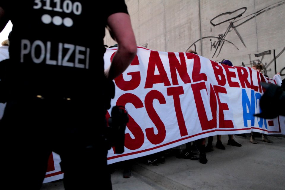 Sand im Getriebe protest A100 Sonnenallee 2021-06-05 17