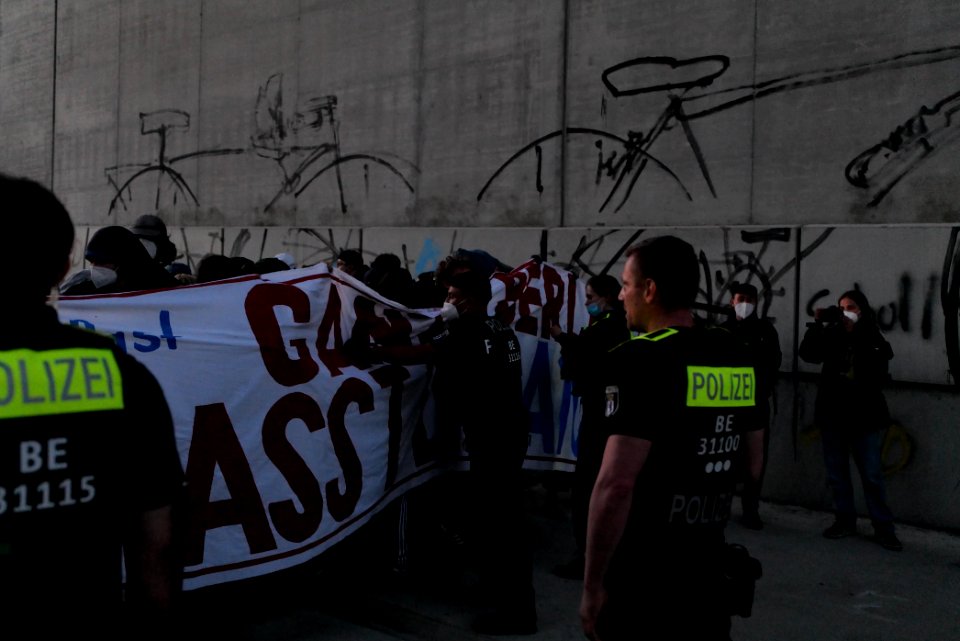 Sand im Getriebe protest A100 Sonnenallee 2021-06-05 11