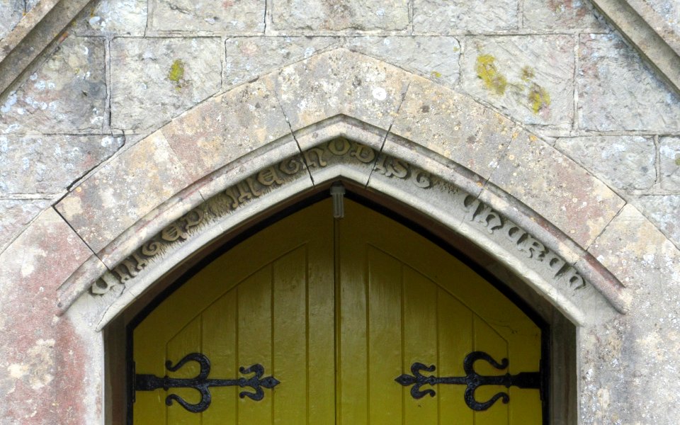 Sandford Methodist Church, Shanklin Road, Sandford (May 2016) (Inscribed Hoodmould)