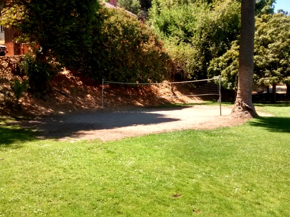 Sand volleyball court at McNears Beach