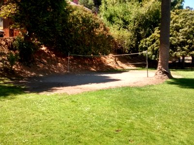 Sand volleyball court at McNears Beach