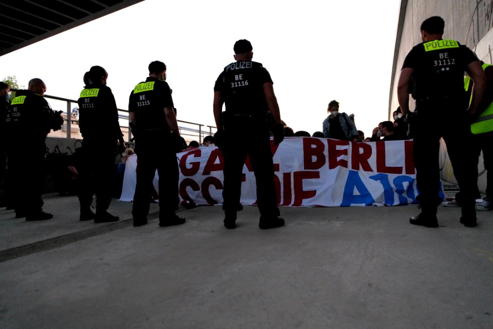 Sand im Getriebe protest A100 Sonnenallee 2021-06-05 20