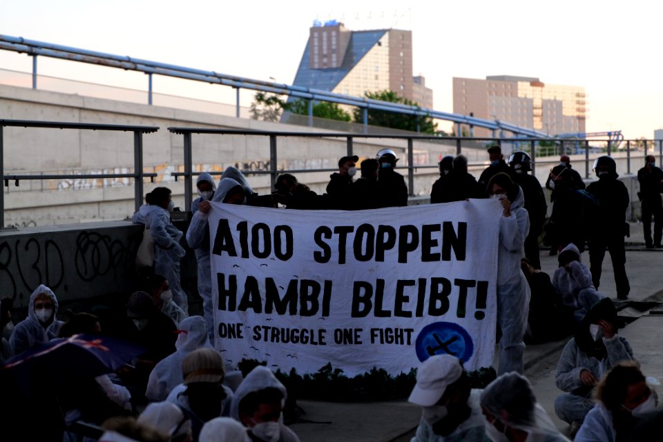Sand im Getriebe protest A100 Sonnenallee 2021-06-05 49