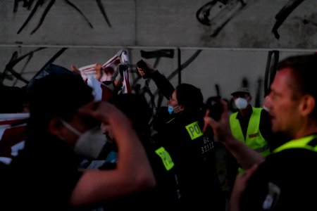 Sand im Getriebe protest A100 Sonnenallee 2021-06-05 10