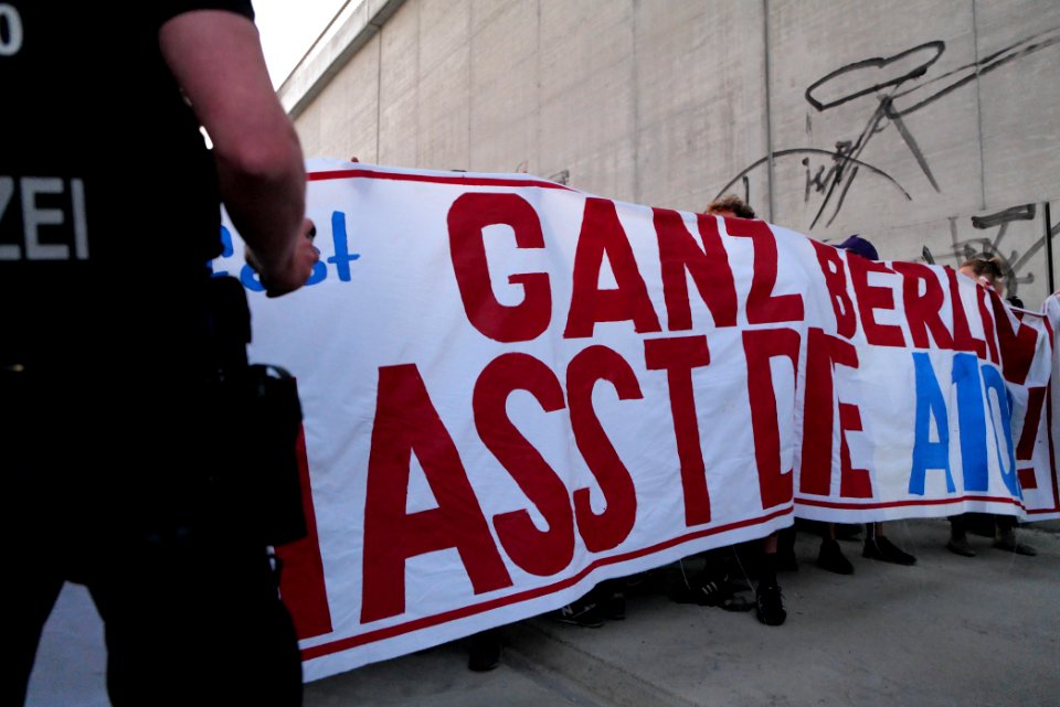 Sand im Getriebe protest A100 Sonnenallee 2021-06-05 16