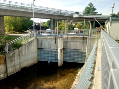 Sandbach, Hochwasserentlastung Bühlot, Abzweigbauwerk (2)