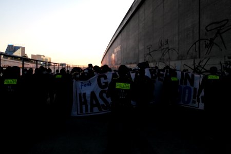 Sand im Getriebe protest A100 Sonnenallee 2021-06-05 13