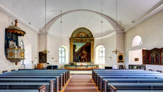 Sankt Annas kyrka interiör 2019