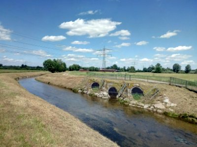 Sandbach, Abzweig HW-Entlastungskanal Sandbach südlich von Halberstung