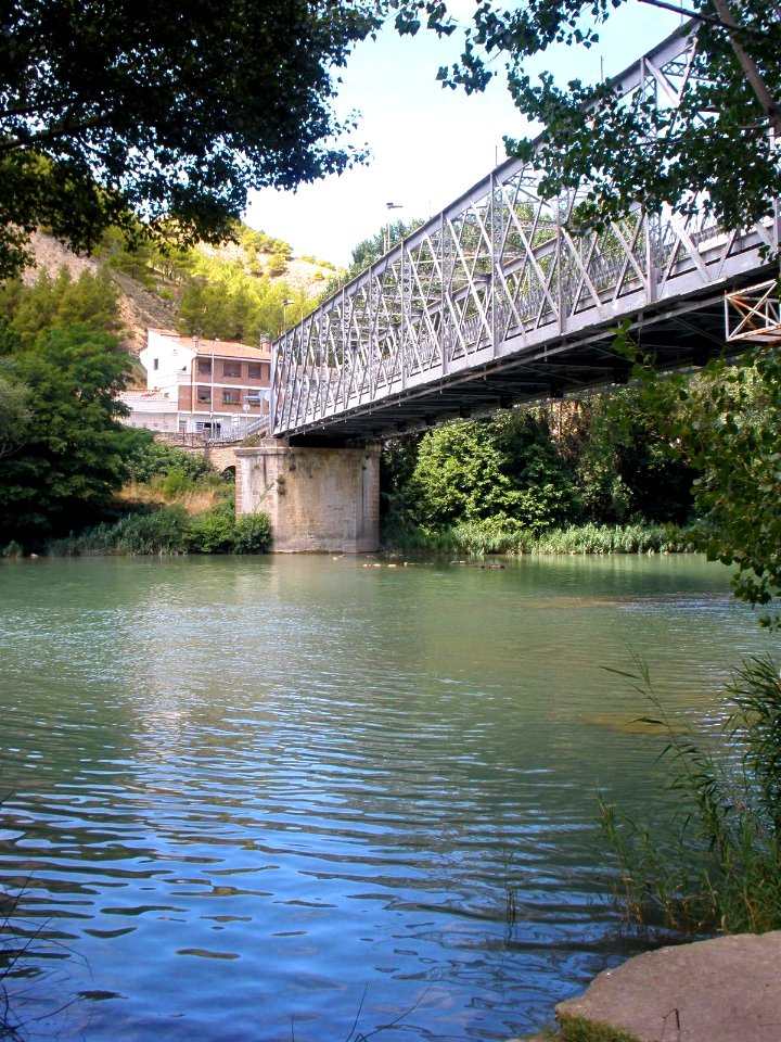 Sangüesa - Puente de Hierro sobre el río Aragón
