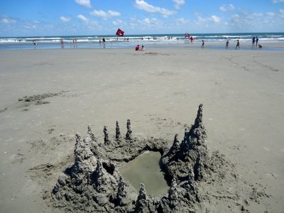 Sandcastle at Wildwood New Jersey with drip spires photo