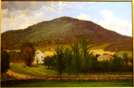 Sanford Homestead (Old Bennington) by Daniel Folger Bigelow, 1870s, oil on canvas - Bennington Museum - Bennington, VT - DSC09086