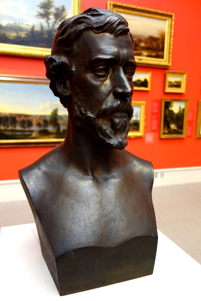 Sanford Robinson Gifford by Launt Thompson, 1871, bronze - Albany Institute of History and Art - DSC08033