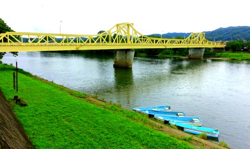 Sango Bridge over Kitakami River - Kitakami, Iwate - DSC05092