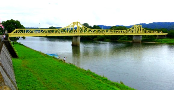 Sango Bridge over Kitakami River - Kitakami, Iwate - DSC05087