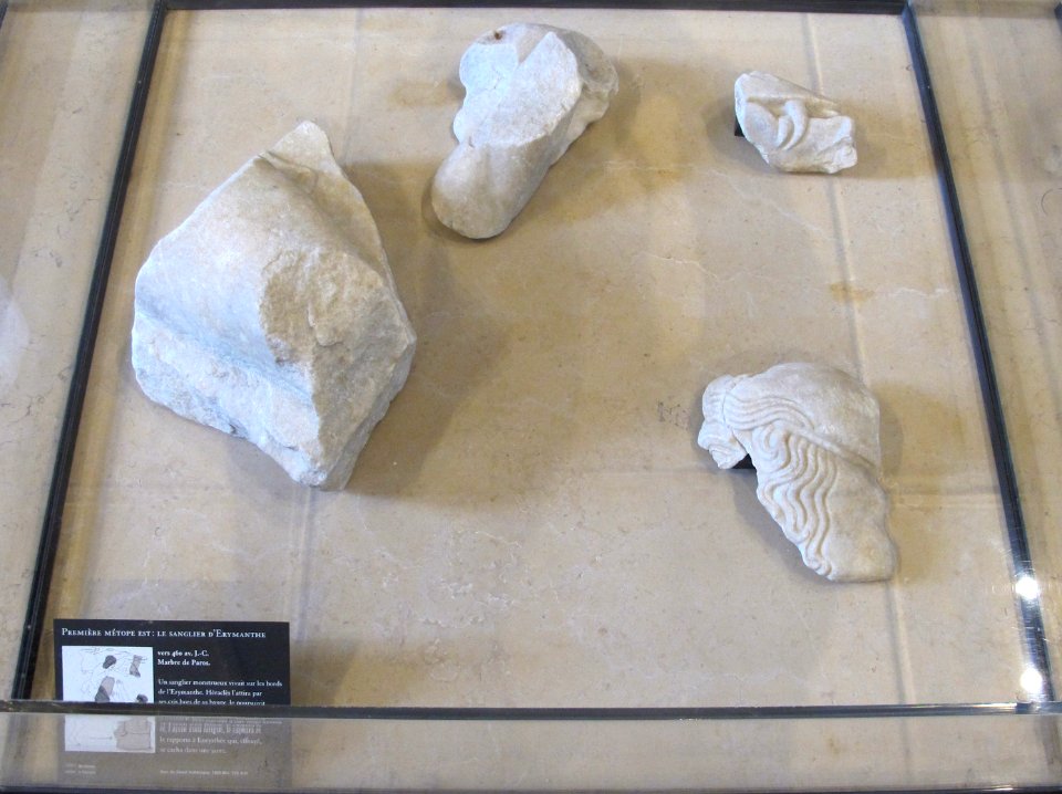 Sanglier erymanthe-metope est 1-temple zeus olympie