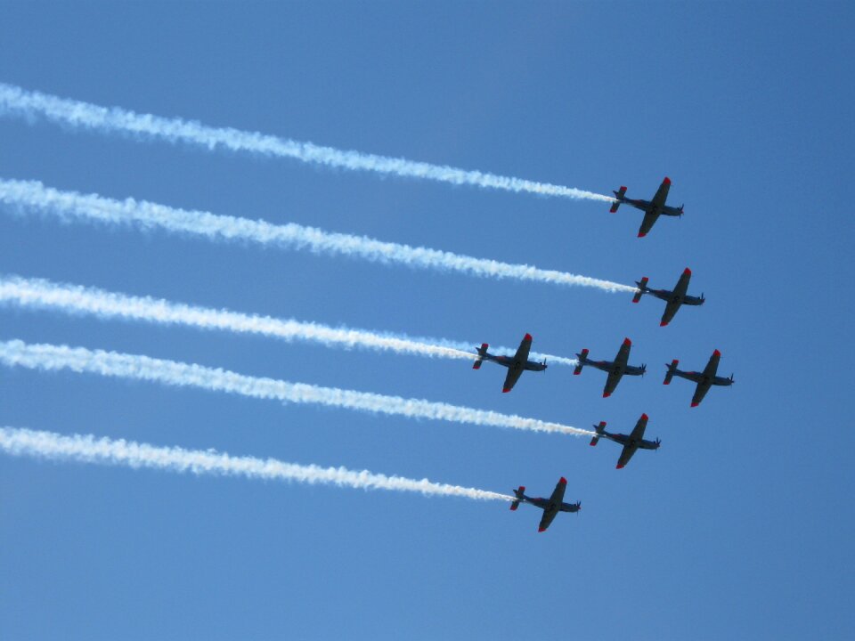 Airshows fly the sky