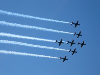Airshows fly the sky photo