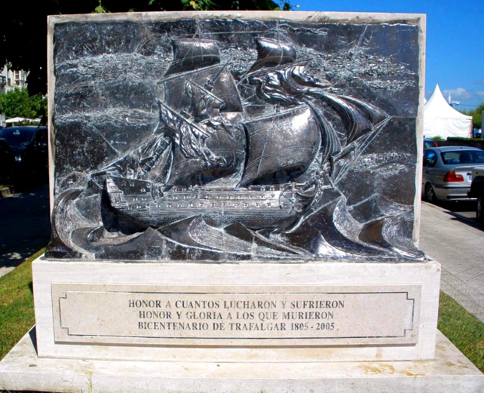 Santander - Paseo de Pereda, memorial de los caídos en la batalla de Trafalgar