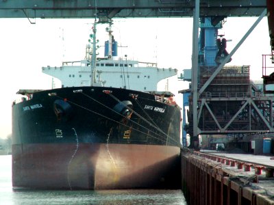Santa Markela - IMO 8811792 - Callsign A8IB7 front, Port of Rotterdam, Holland 19-Nov-2005
