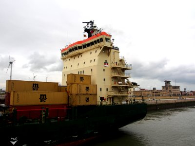 Sandy Rickmers - IMO 9220079 - Callsign V7DJ6, Berendrechtsluis, Port of Antwerp pic3