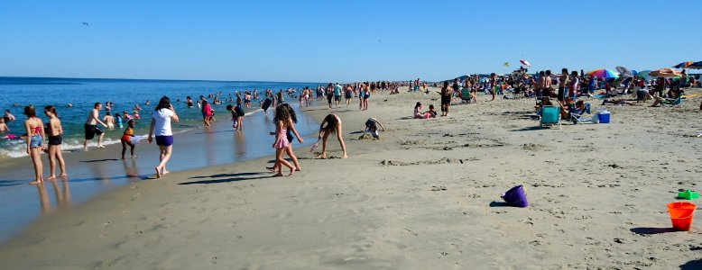 Sandy Hook NJ beach July afternoon photo