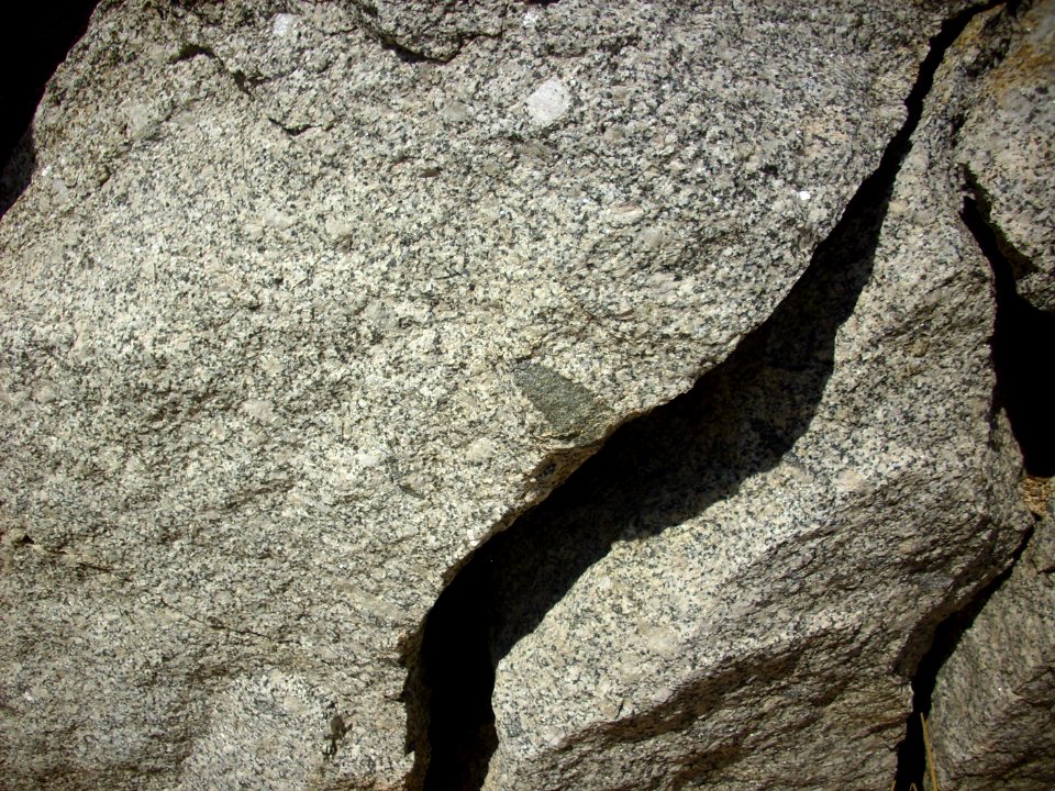 Sandia granite with xenolith