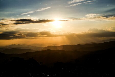 Sunset moutain viet nam