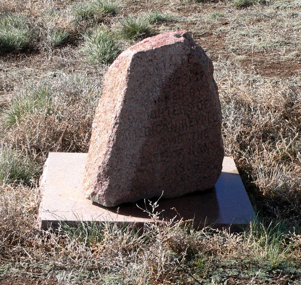 Santa Fe Trail DAR marker KS-CO line 1