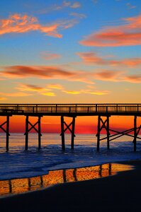 Sunset beach pier