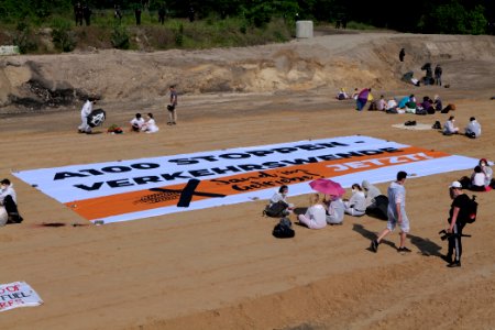 Sand im Getriebe protest A100 Treptower Park 2021-06-05 38