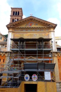 Santa Pudenziana in restoration - Rome, Italy - DSC06284