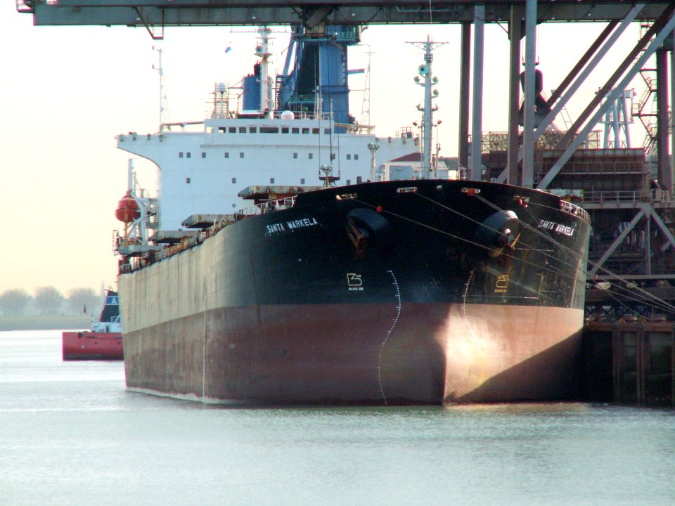 Santa Markela - IMO 8811792 - Callsign A8IB7, Port of Rotterdam, Holland 19-Nov-2005