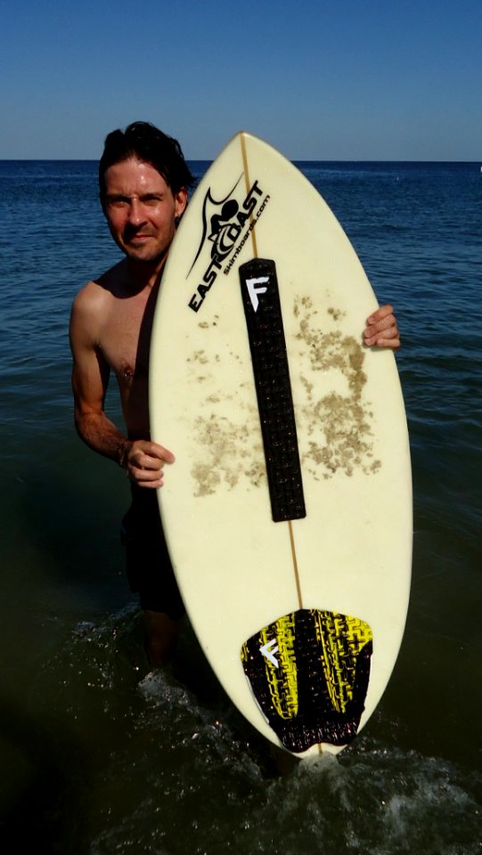 Sandy Hook NJ beach surf boarder