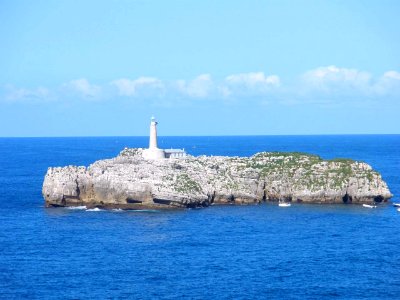 Santander - Bahía de Santander, isla con faro