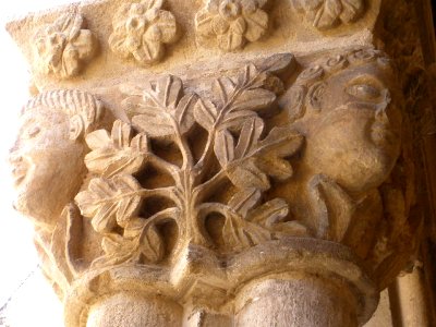Santa María Real de Nieva - Monasterio de Nuestra Señora de Soterraña, claustro, capiteles 12