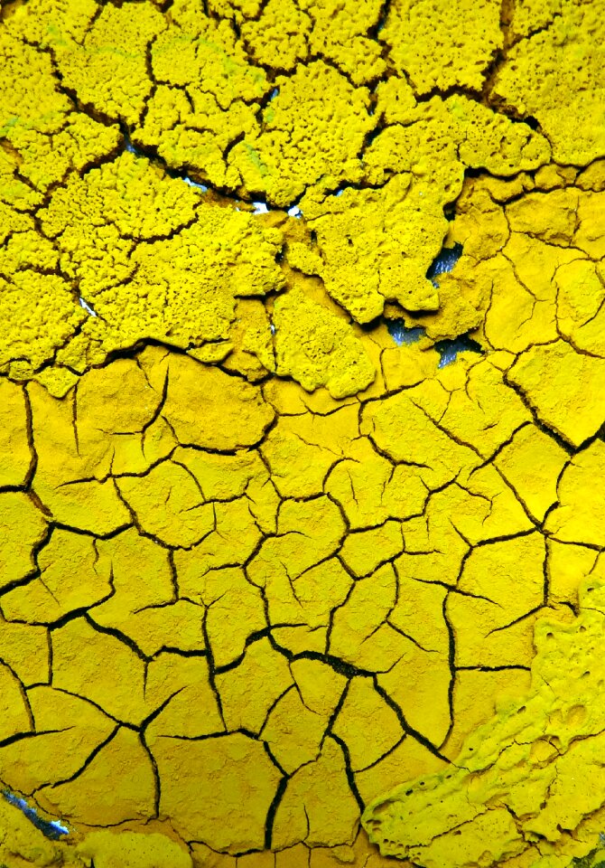 Cracked surface dry surface