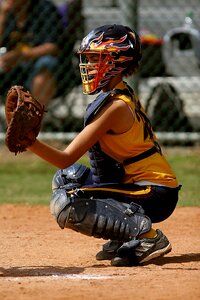 Catcher's mitt glove catcher's mask