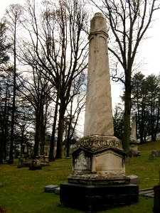 Samuel Spencer Obelisk, Allegheny Cemetery, 2015-04-09