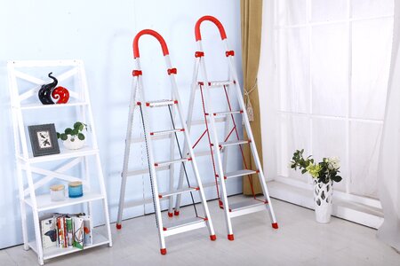 Folding ladder stainless steel safety ladders