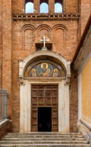 Santa Maria in ara Coeli entrance, Capitole, Rome, Italy photo