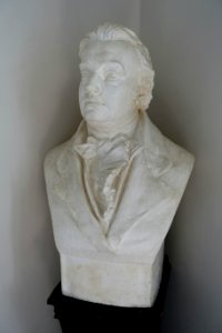 Samuel Taylor Coleridge by Sir Hamo Thornycroft (1850-1925), plaster - Coleridge Cottage - Nether Stowey - Somerset, England - DSC01212